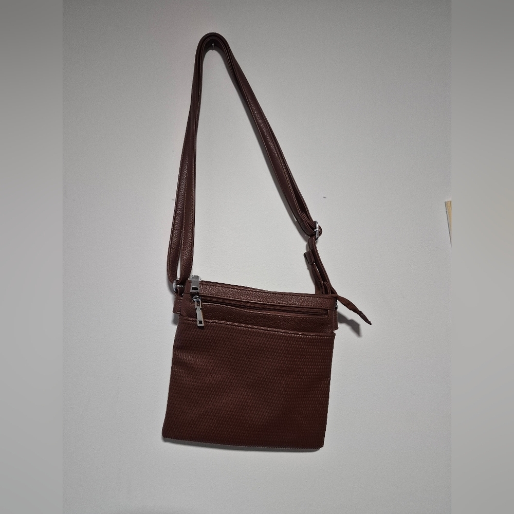 Brown Leather Crossbody Bag